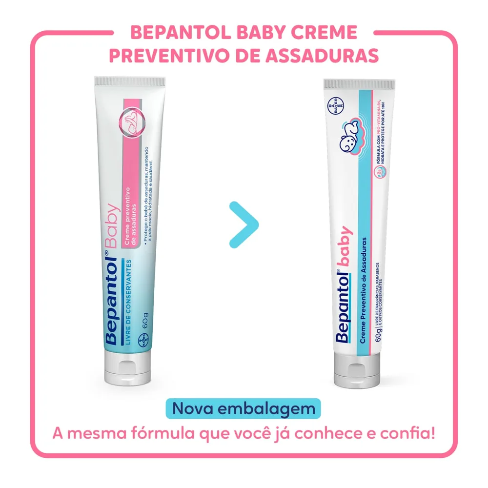 Creme Preventivo de Assaduras Bepantol Baby com Pró-Vitamina B5 60g