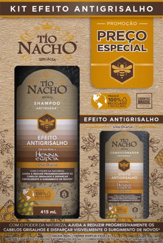 Kit Tio Nacho Antigrisalho Shampoo 415ml+ Condicionador 200ml