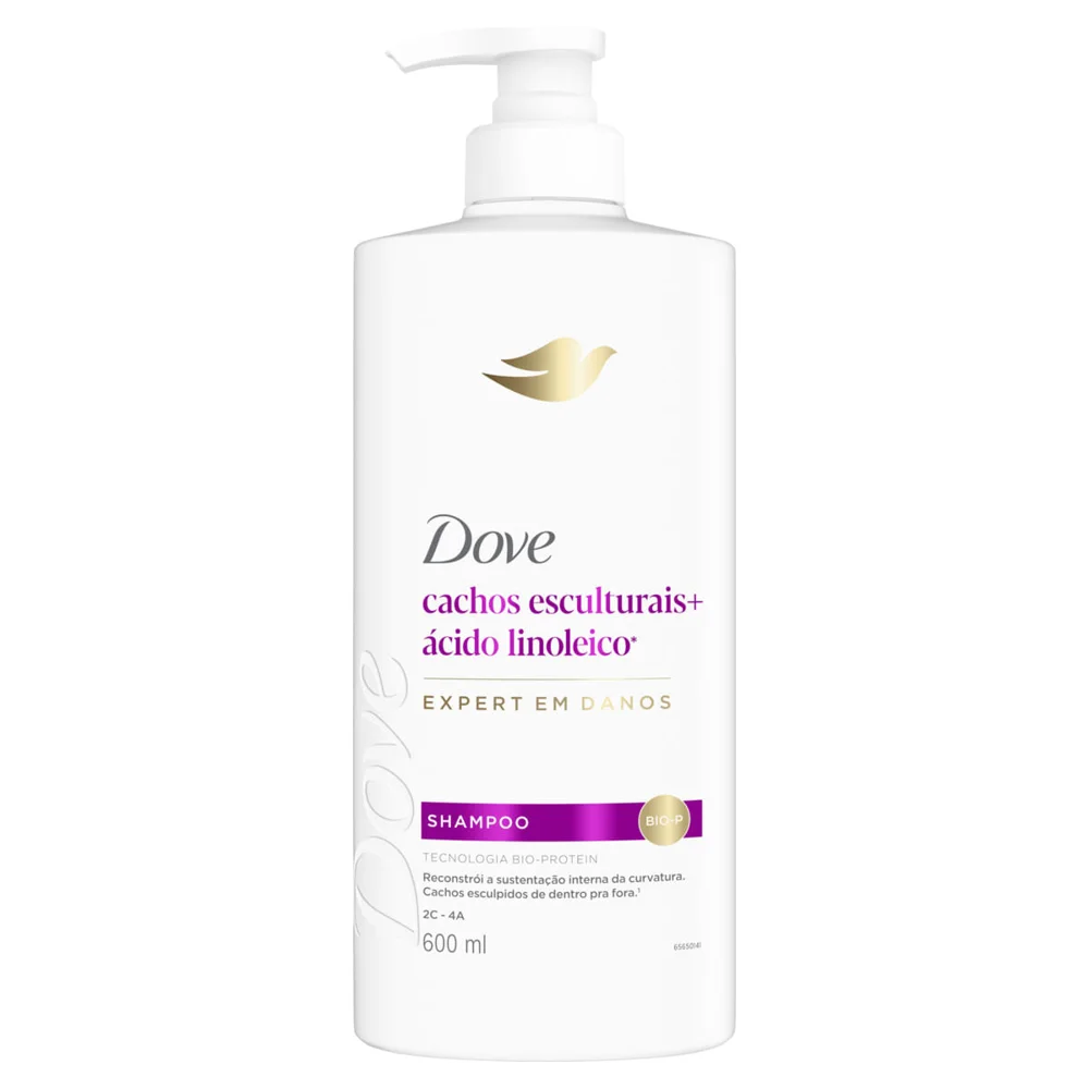 Shampoo Dove Cachos Esculturais + Ácido Linoleico 600ml