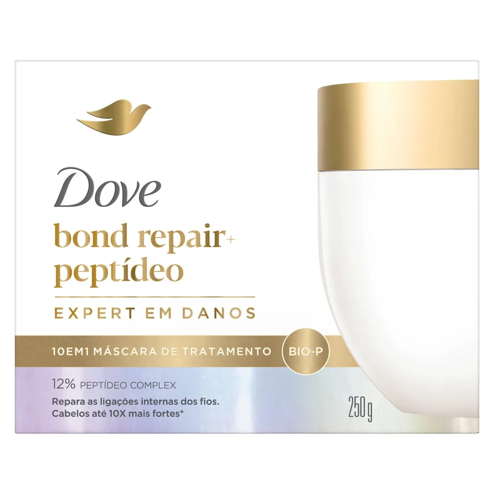 Máscara de Tratamento Dove Bond Repair + Peptídeo 10 em 1 250g
