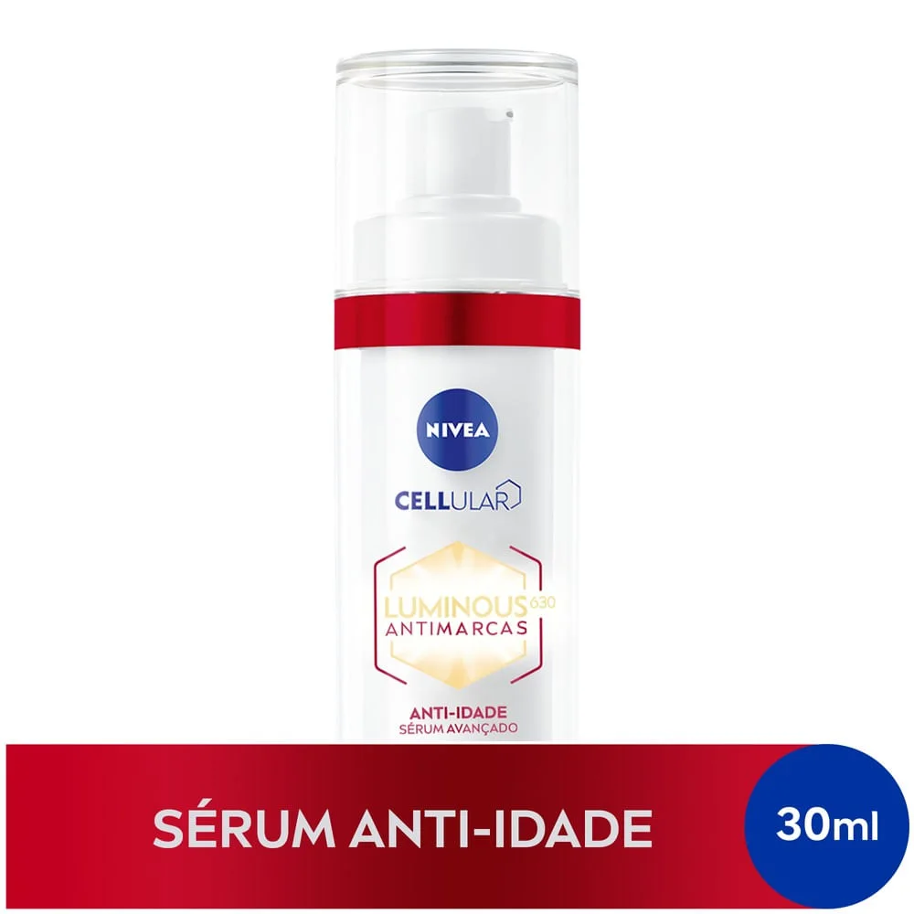 Sérum Facial Nivea Cellular Luminous 630 Antimarcas Anti Idade com Ácido Hialurônico 30ml
