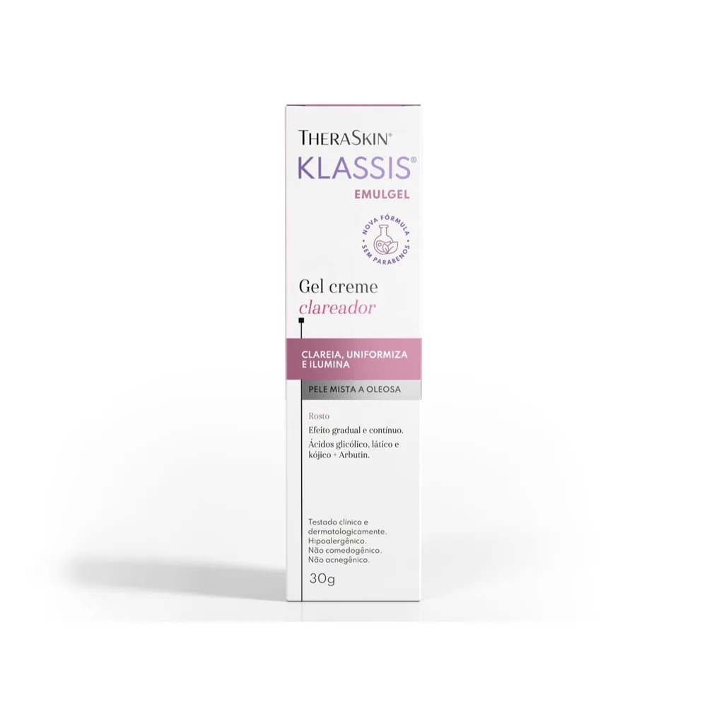 Gel Creme Facial Theraskin Klassis Clareador FPS 20 30g