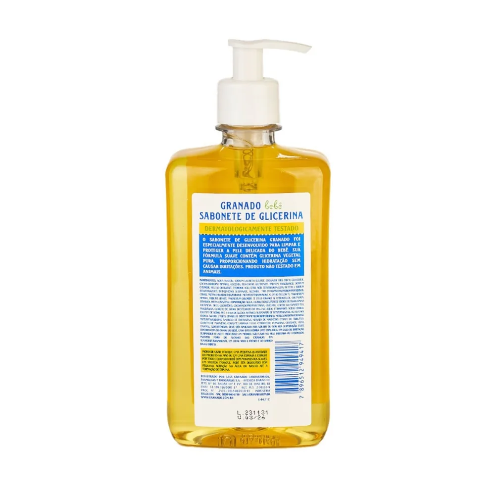 Sabonete Líquido Granado Bebê Tradicional 500ml