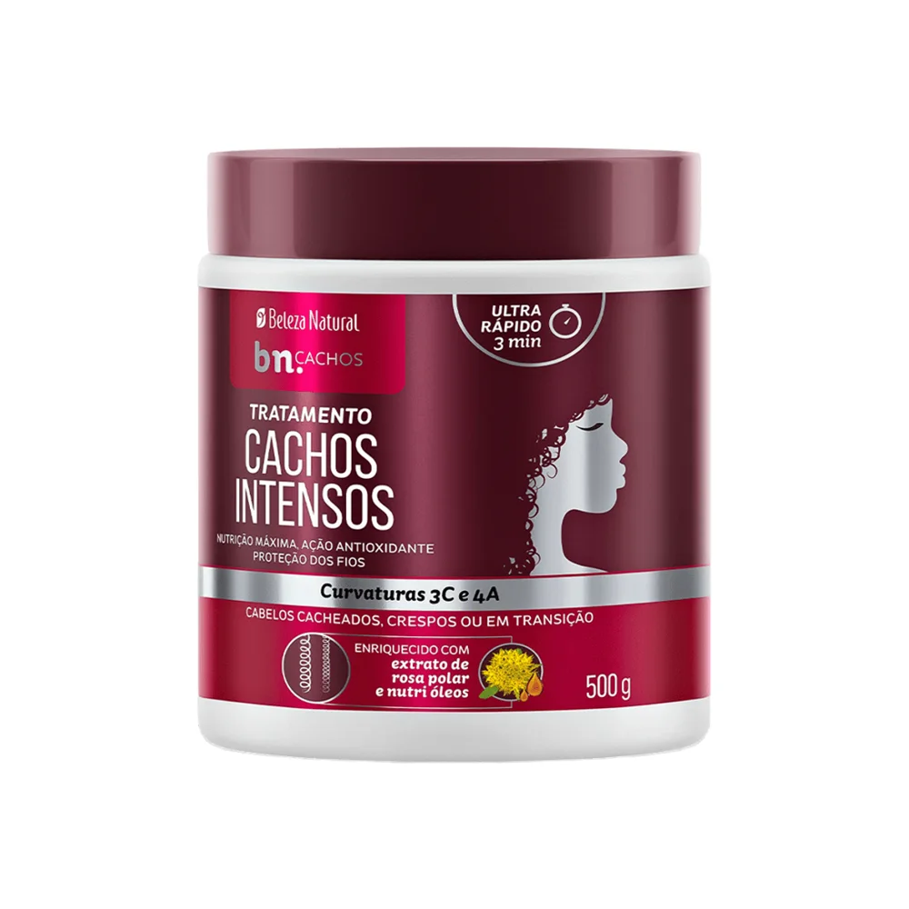 Creme De Tratamento Beleza Natural Cachos Intensos 500g