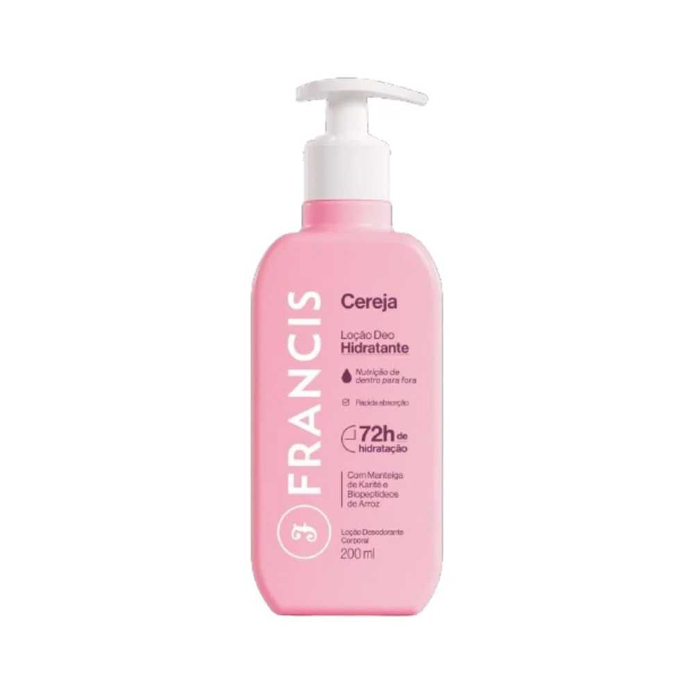 Loção Corporal Francis Cereja Deo-Hidratante 200ml