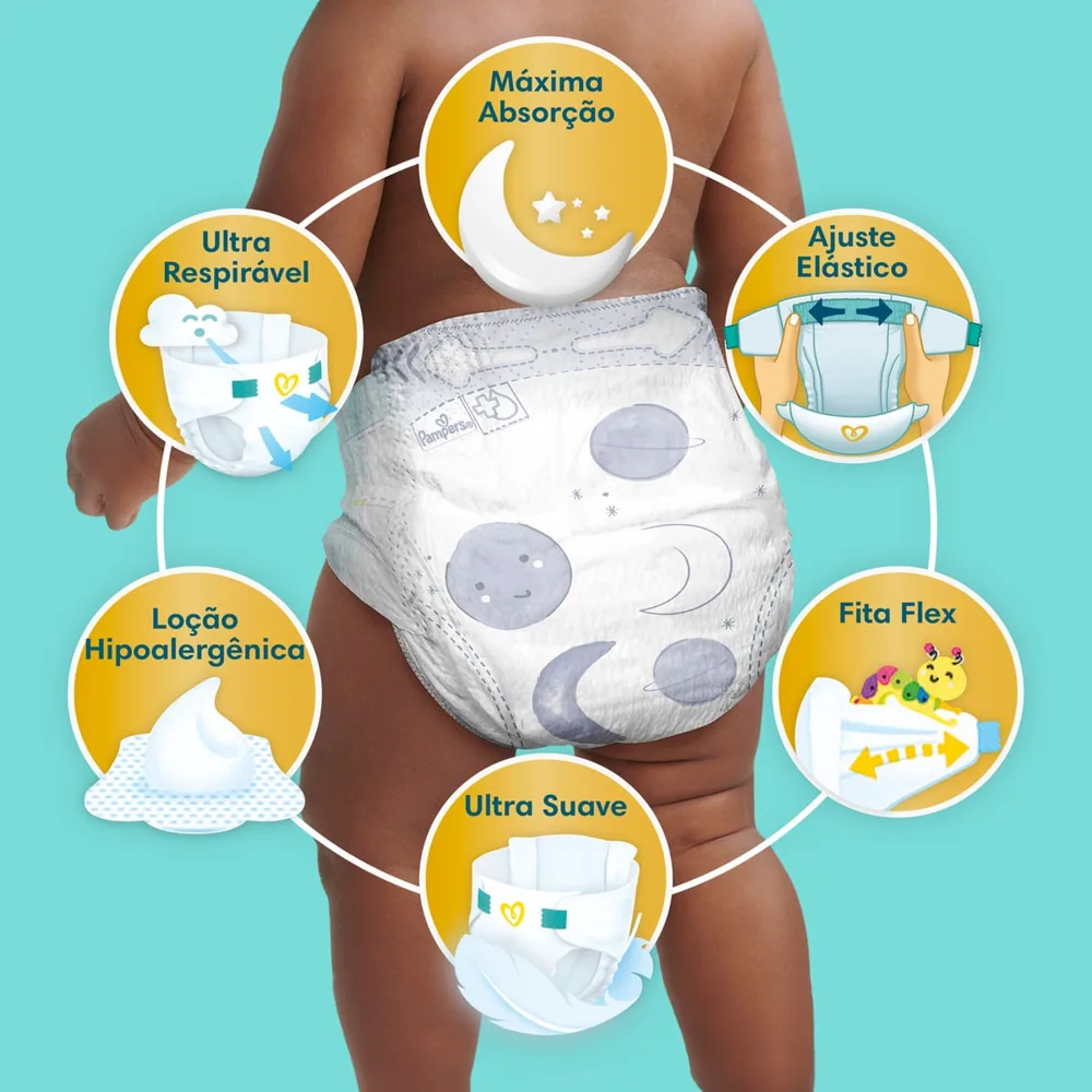 Fralda Pampers Premium Care M 80 Unidades