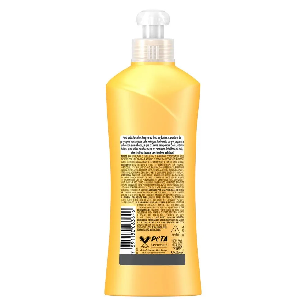 Creme para Pentear Infantil Seda Juntinhos Moana Cachos Encantados 300ml