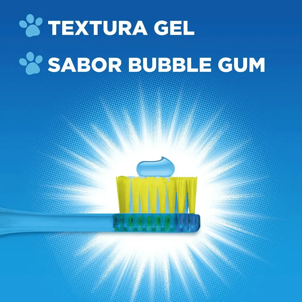 Creme Dental Infantil GUM Patrulha Canina com Flúor Sabor Bubble Gum 50g
