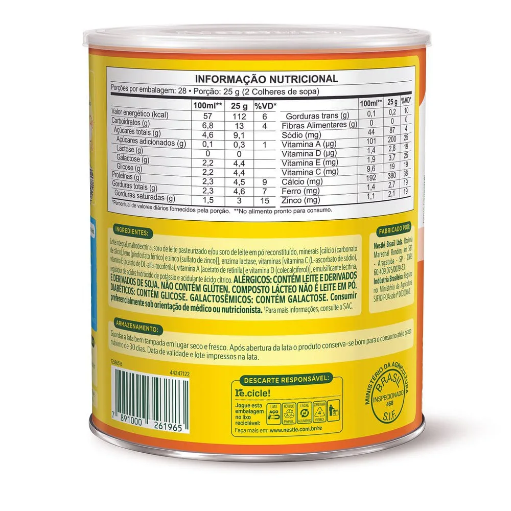 Composto Lácteo NINHO Zero Lactose Lata 700g
