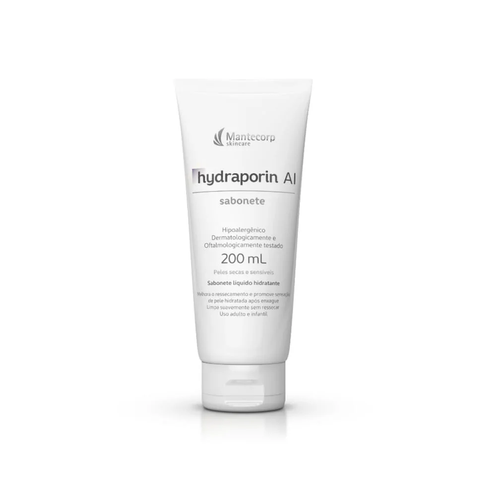 Sabonete Líquido Mantecorp Hydraporin AI Hidratante Peles Secas e Sensíveis 200ml