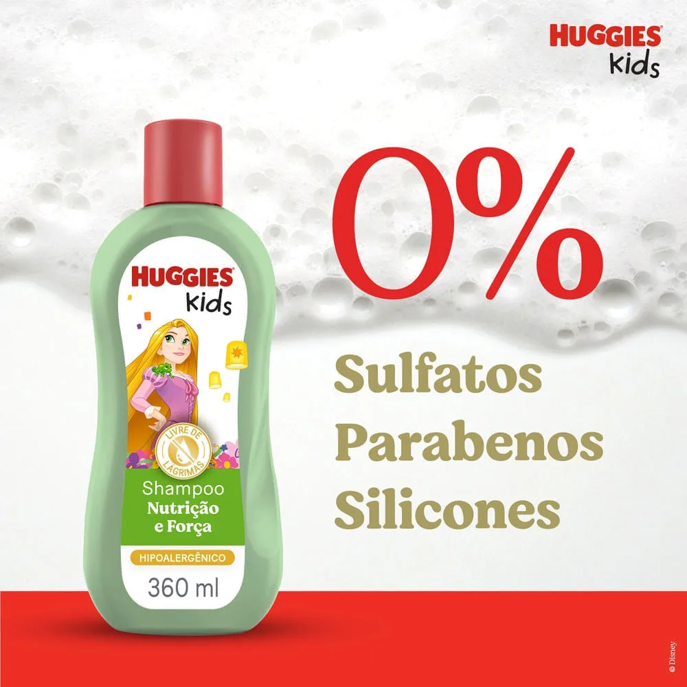 Shampoo Infantil Huggies Kids Nutrição e Força 360ml