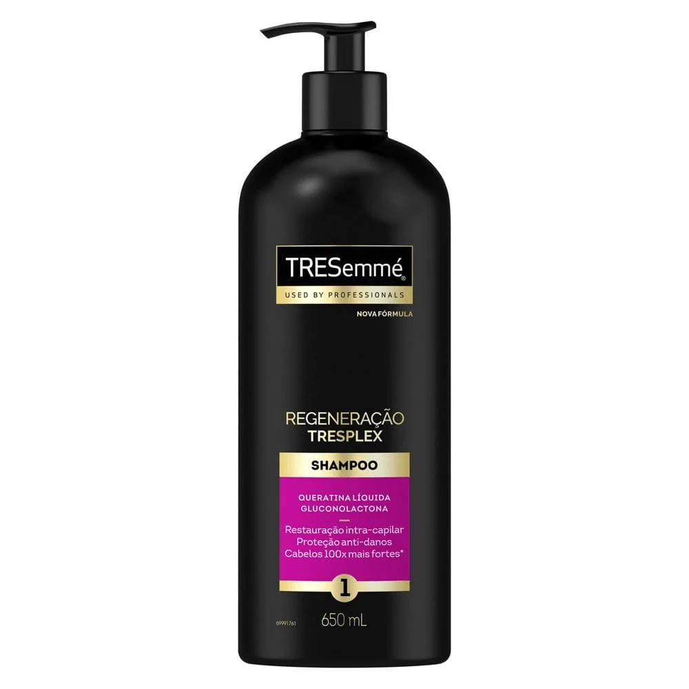Shampoo TRESemmé TRESplex Regeneração Queratina e Gluconolactona 650ml