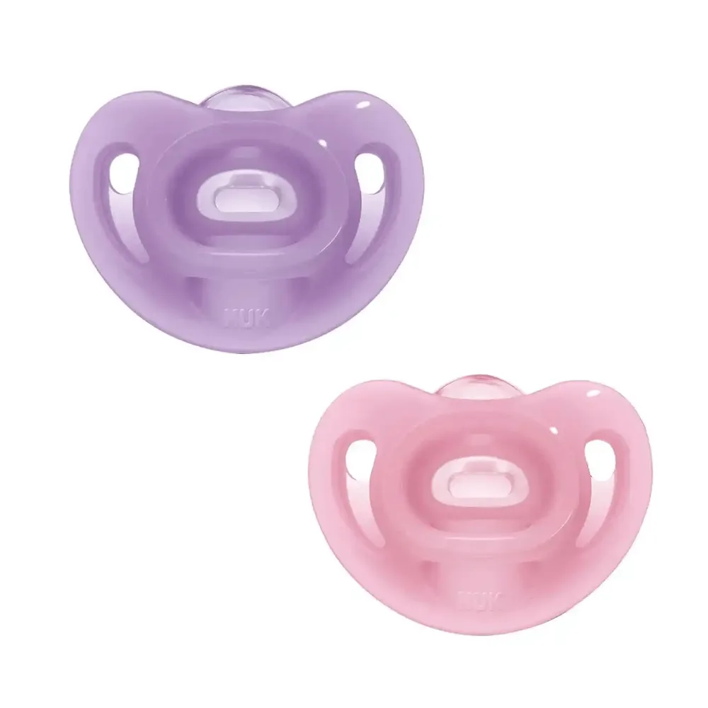 Chupeta NUK Sensitive Soft Oral Fit +6 meses 100% Silicone Rosa Tamanho 2 2 Unidades