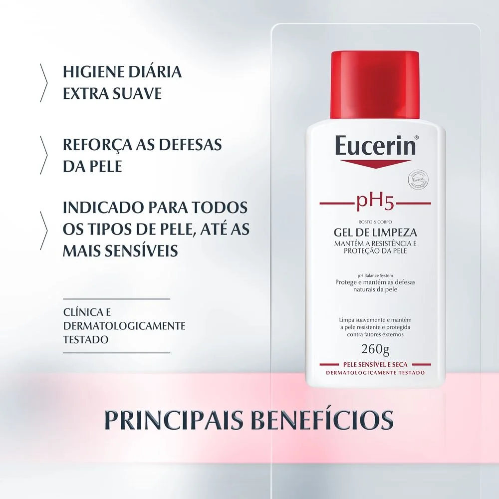 Gel de Limpeza Eucerin pH5 Syndet 260,4g
