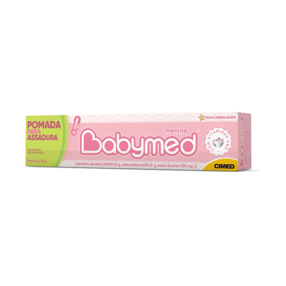 Pomada para Assadura Babymed Menina Rosa 45g
