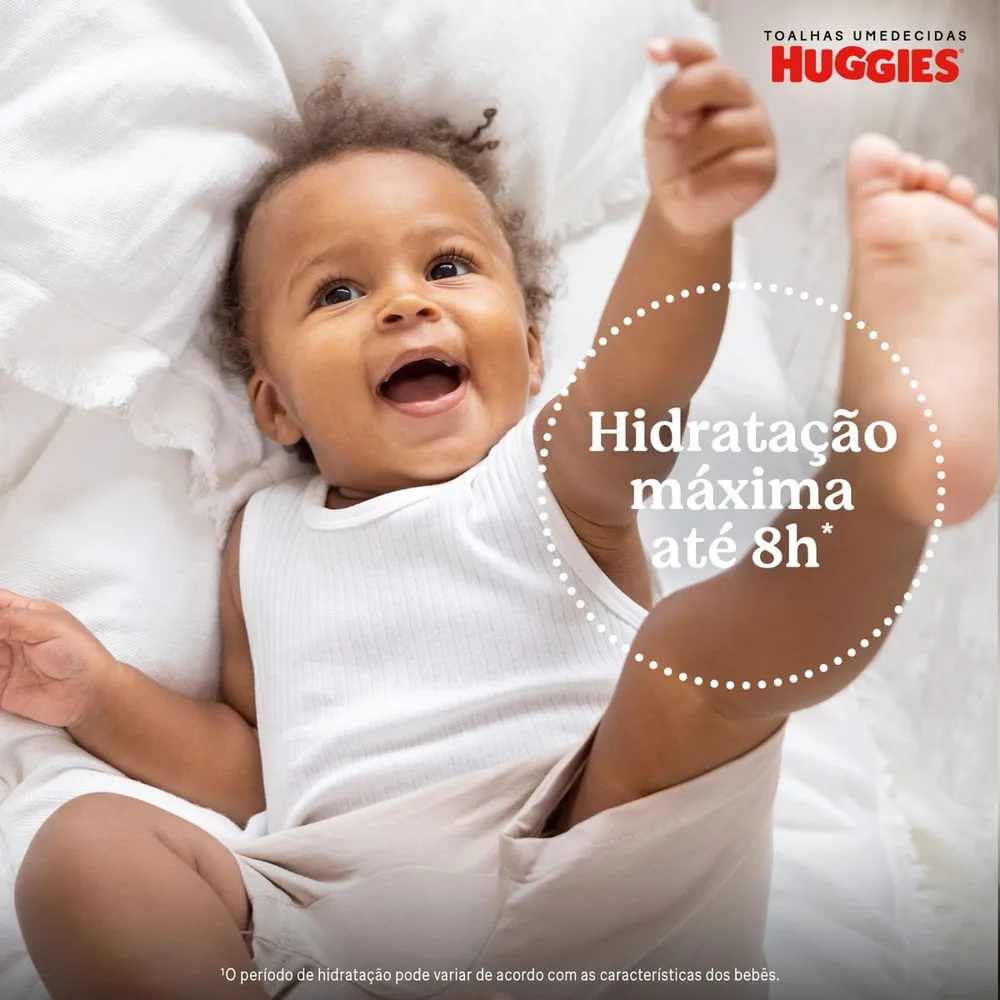 Lenços Umedecidos Huggies Hidratação e Nutrição Contra Assaduras 192 Unidades