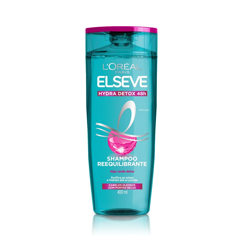 Shampoo Elseve Hydra Detox 48h Requilibrante 400ml