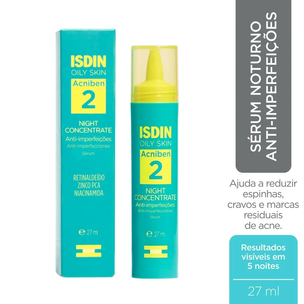 Sérum Facial ISDIN Acniben Anti Imperfeições Night Concentrate 2 27ml