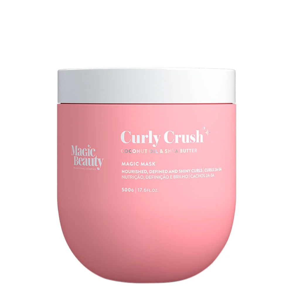 Magic Beauty - Curly Crush 2A a 3A - Máscara de Nutrição - 500g