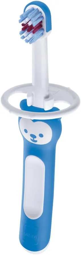 Escova Dental Infantil MAM Baby's Brush +6 meses Azul 1 Unidade