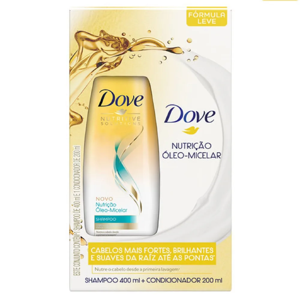 Shampoo Dove Oleo Micelar 400ml+condicionador Dove Oleo Micelar 200ml