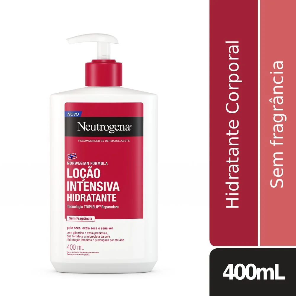 Loção Corporal Neutrogena Norwegian Formula Hidratante Intensiva Sem Fragrância 400ml