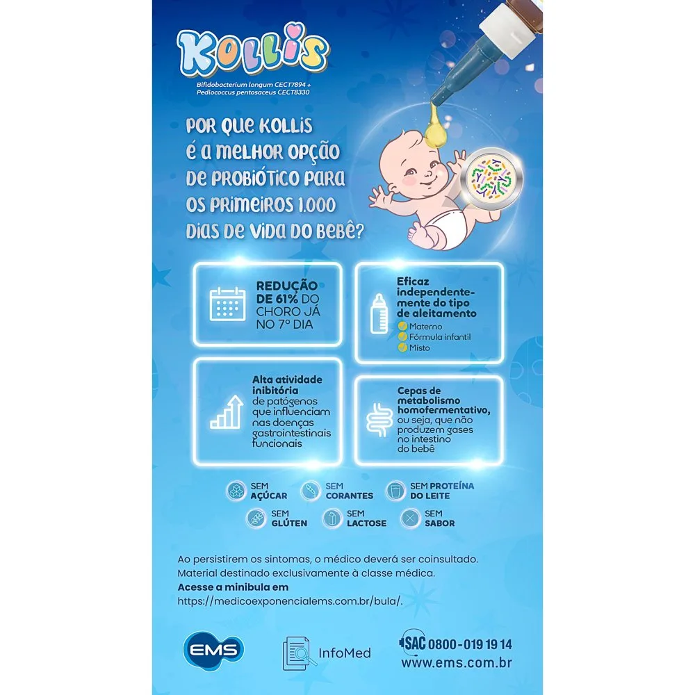Suplemento Alimentar Pediátrico Kollis Gotas 8Ml