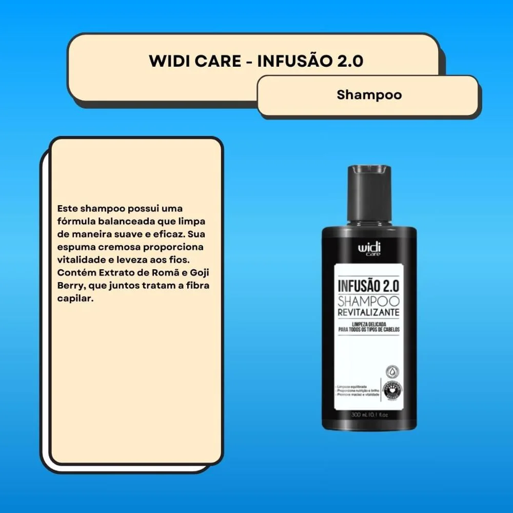 Widi Care Infusão 2.0 Shampoo Revitalizante 300ml