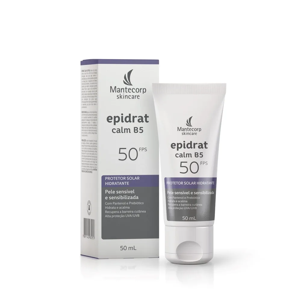 Protetor Solar Facial Epidrat Calm B5 FPS50 Hidratante 50ml
