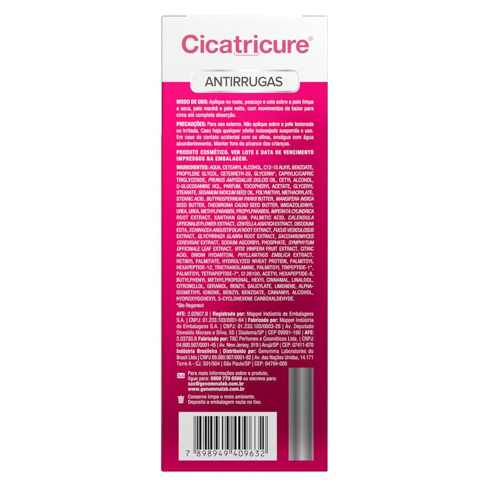 Cicatricure Antissinais Creme Facial Com 50g