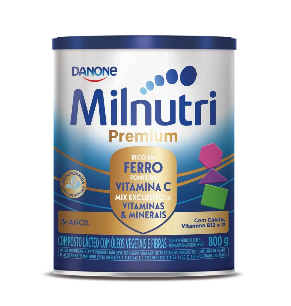 Composto Lácteo Infantil Milnutri Premium 1 a 5 anos 800g