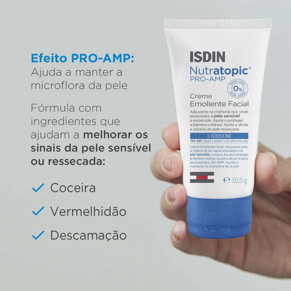 Creme Facial ISDIN Nutratopic Pro-AMP Pele Atópica 50ml
