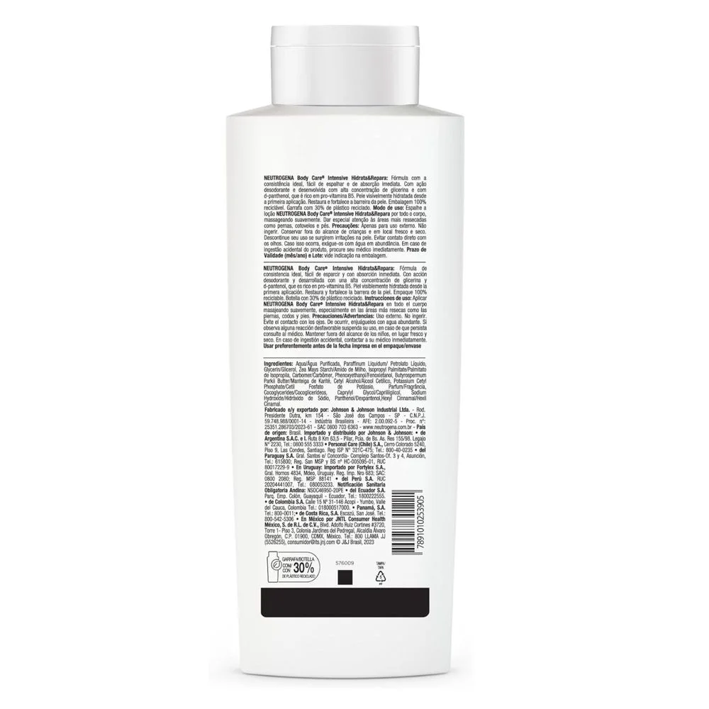 Loção Corporal Neutrogena Body Care Intensive Hidrata & Repara 400ml