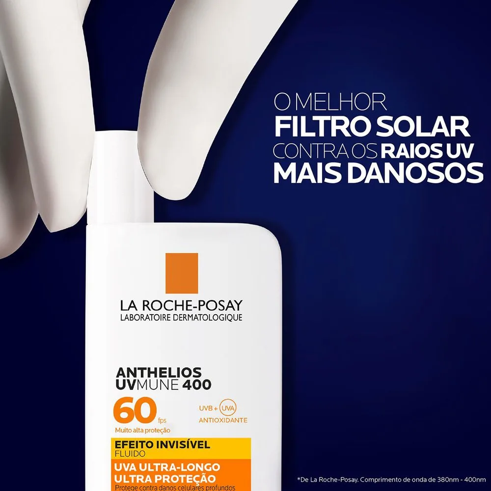 Protetor Solar Facial La Roche-Posay Anthelios UVmune 400 FPS60 Fluído50ml