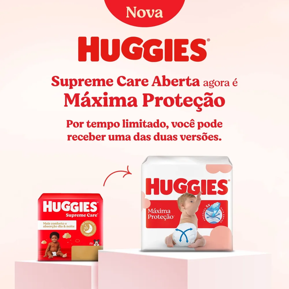 Fralda Descartável Huggies Máxima Proteção G 92 Unidades