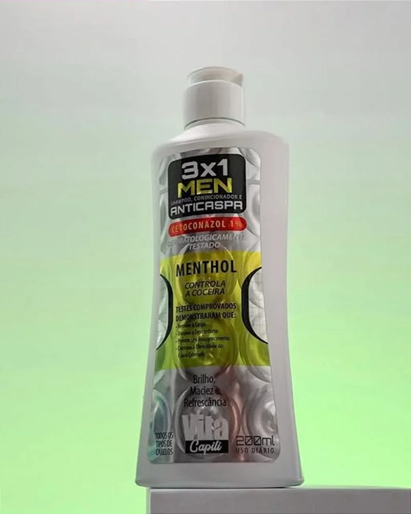 Muriel - Anticaspa Menthol 3 em 1 - Shampoo - 140ml