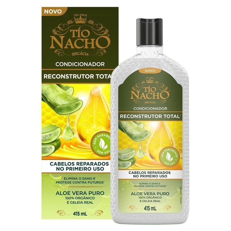 Condicionador Tío Nacho Reconstrutor Total 100% Orgânico 415ml
