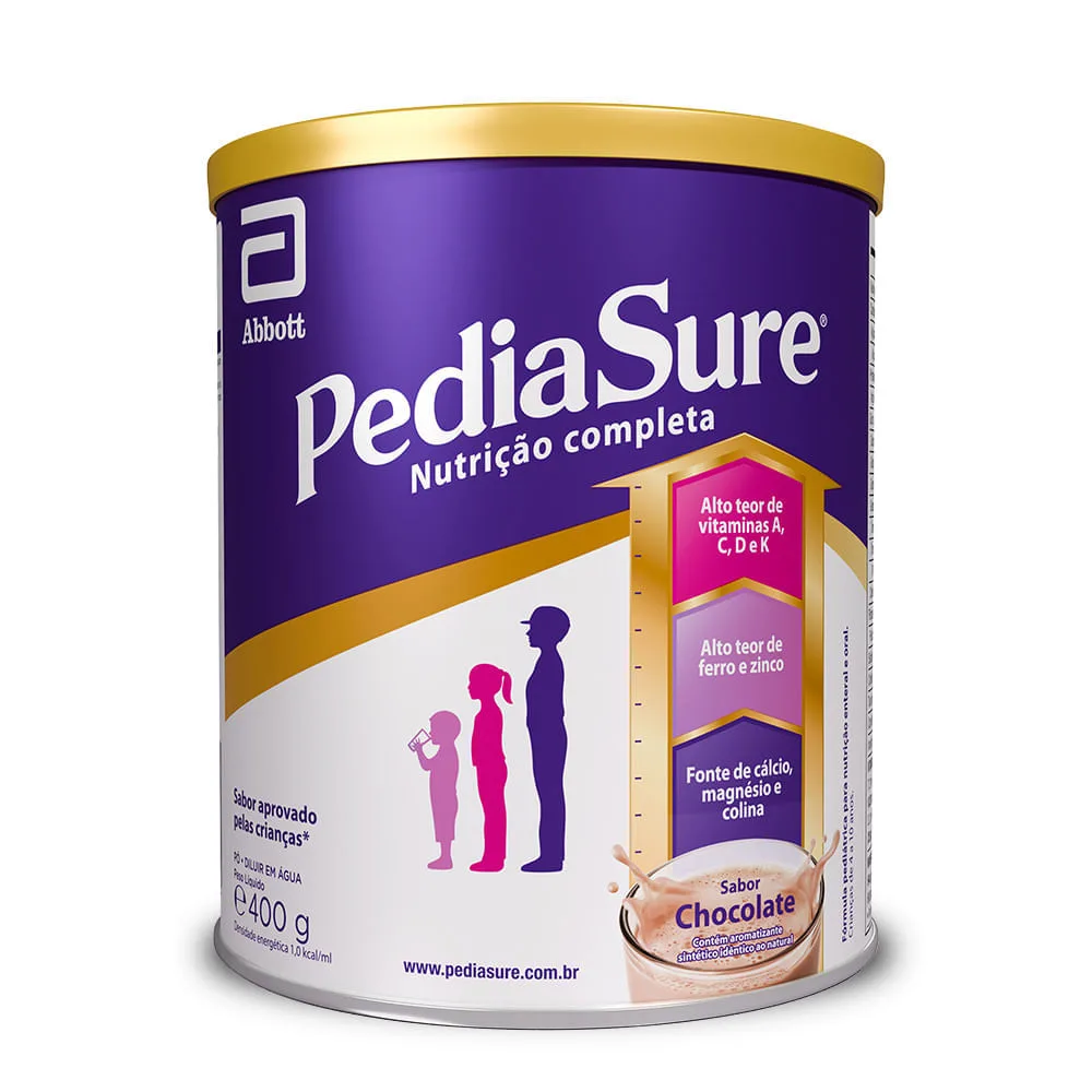 Suplemento Alimentar Infantil Pediasure Sabor Chocolate +4 Anos 400g