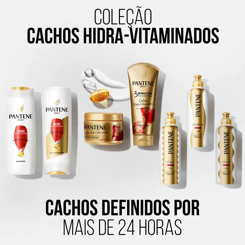 Creme Para pentear pantene cachos Hidra-Vitaminados Ondulados 240g