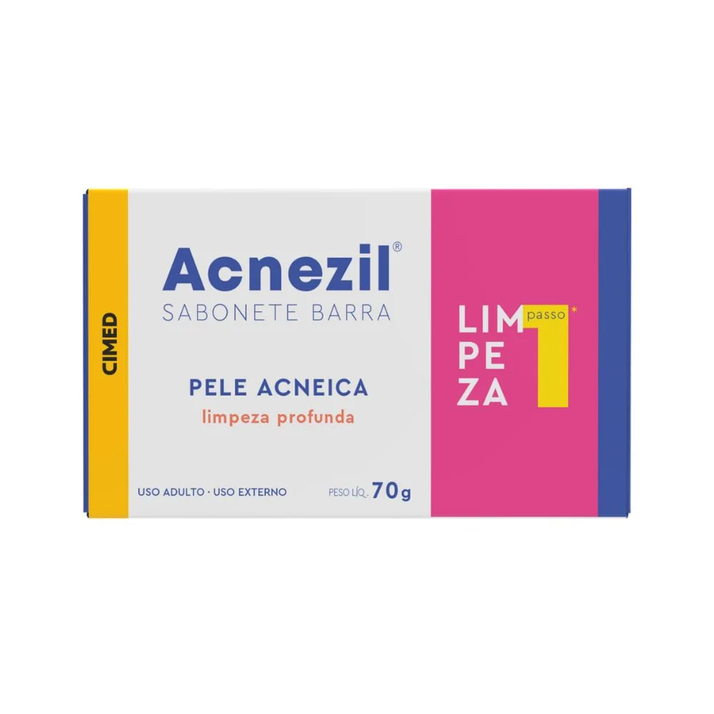 Sabonete em Barra Facial Acnezil Limpeza Profunda 70g