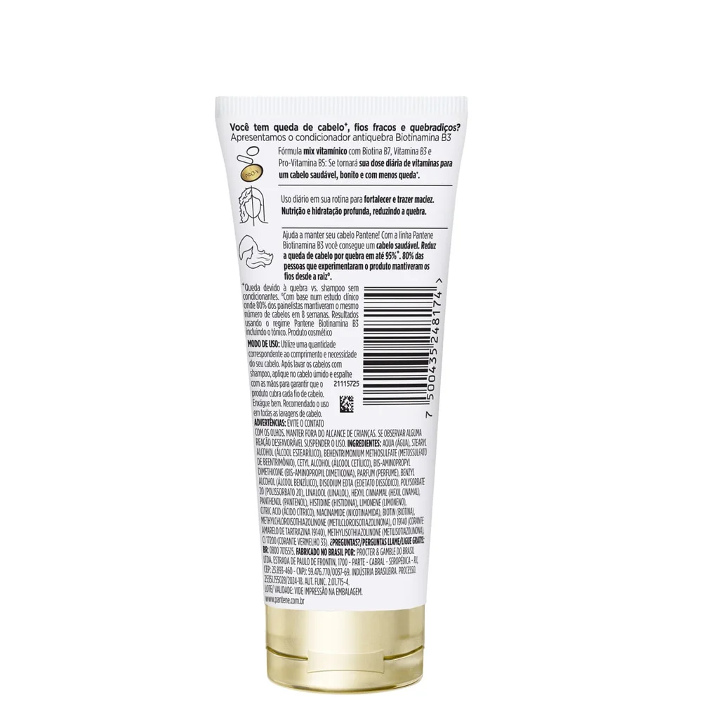 Condicionador Pantene Pro-V Miracles Biotinamina B3 Antiquebra & Nutrição 150ml