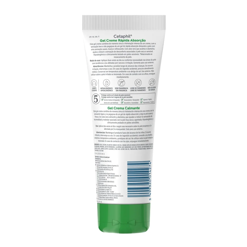 Creme Corporal Cetaphil Calmante Rápida Absorção 226g