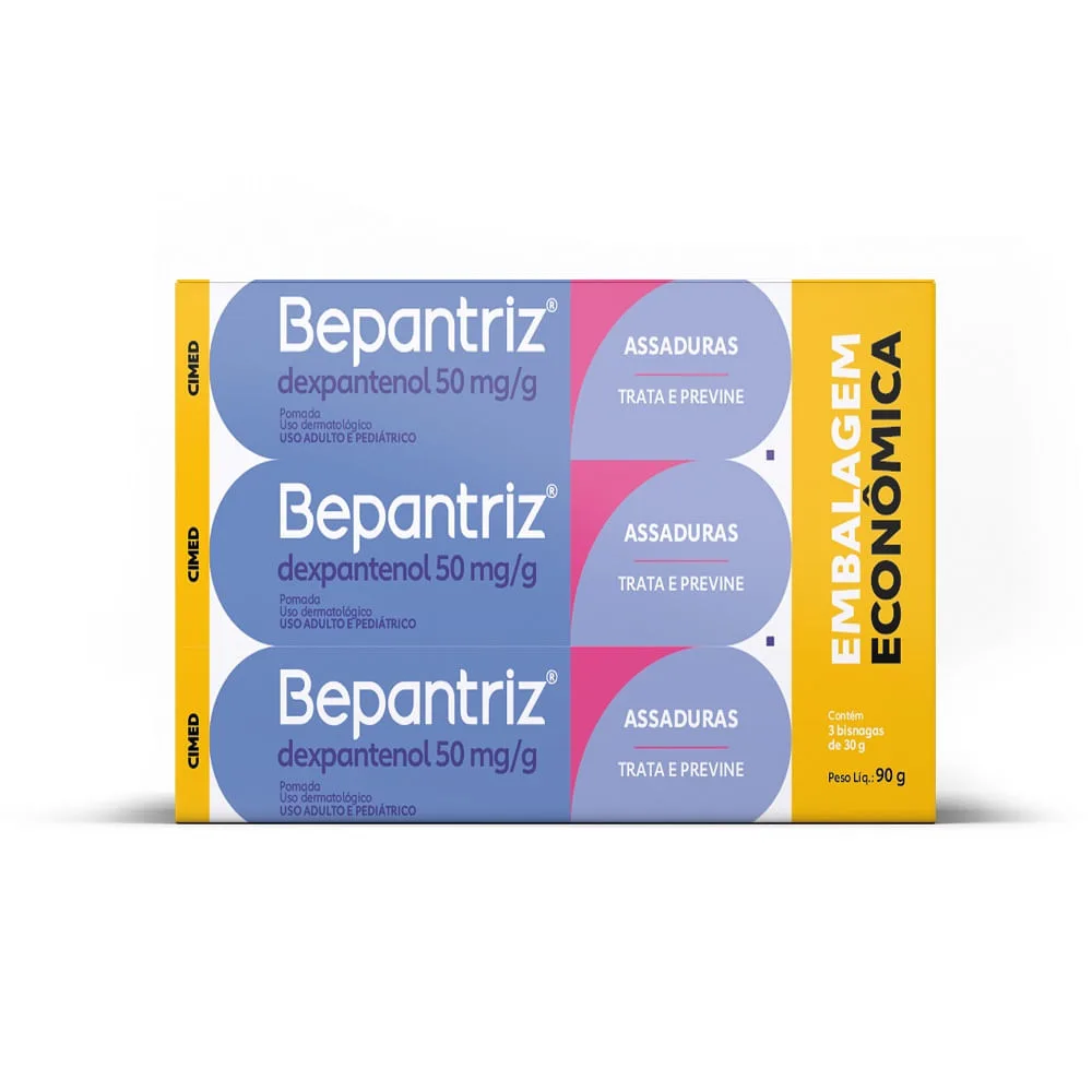 Kit Pomada para Assadura Bepantriz 30g 3 Unidades