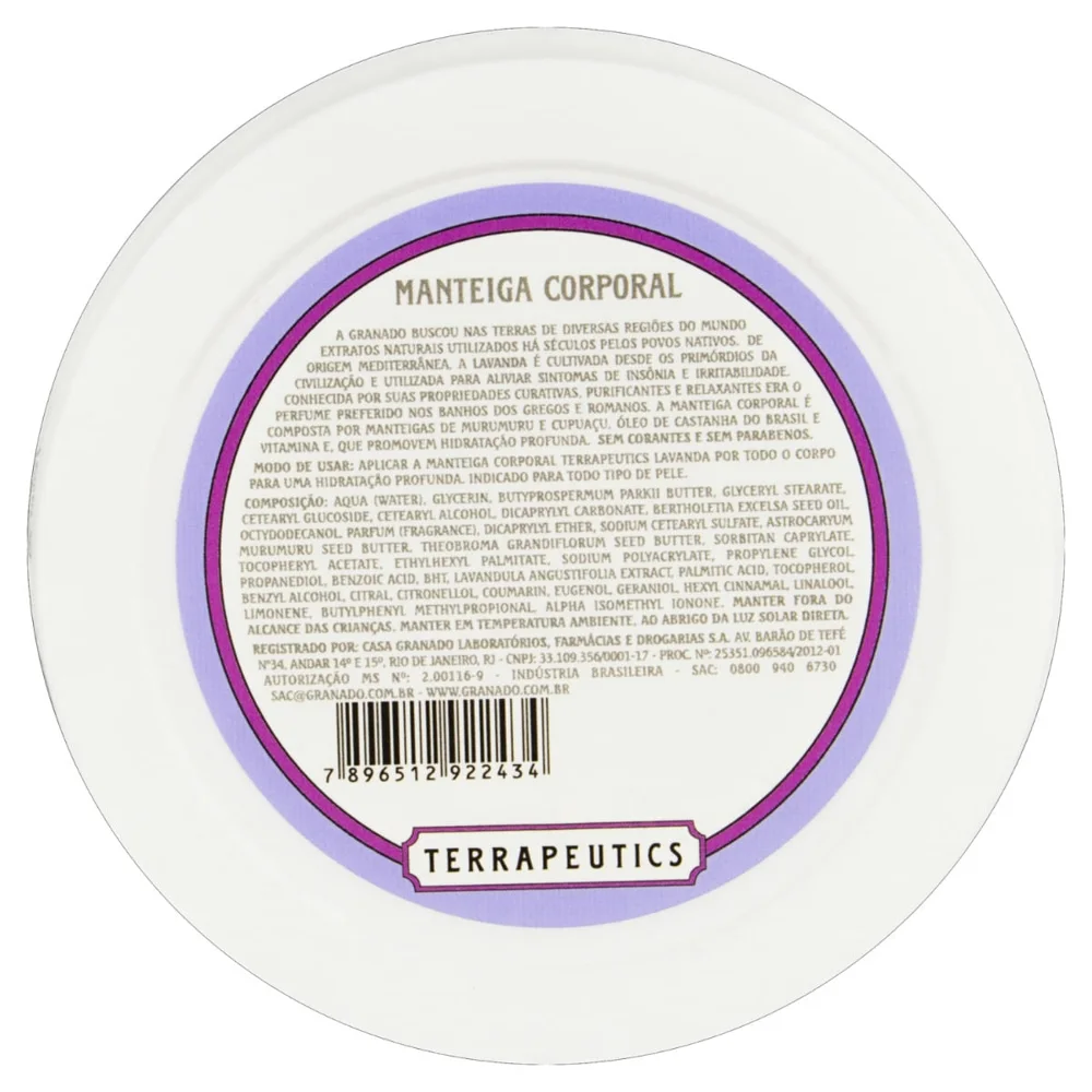 Manteiga Corporal Granado Terrapeutics Lavanda 200g
