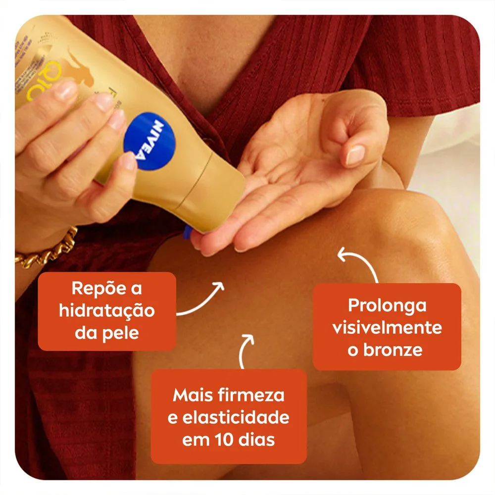 Loção Corporal Nivea Q10 Firmador Prolongador de Bronze 200ml