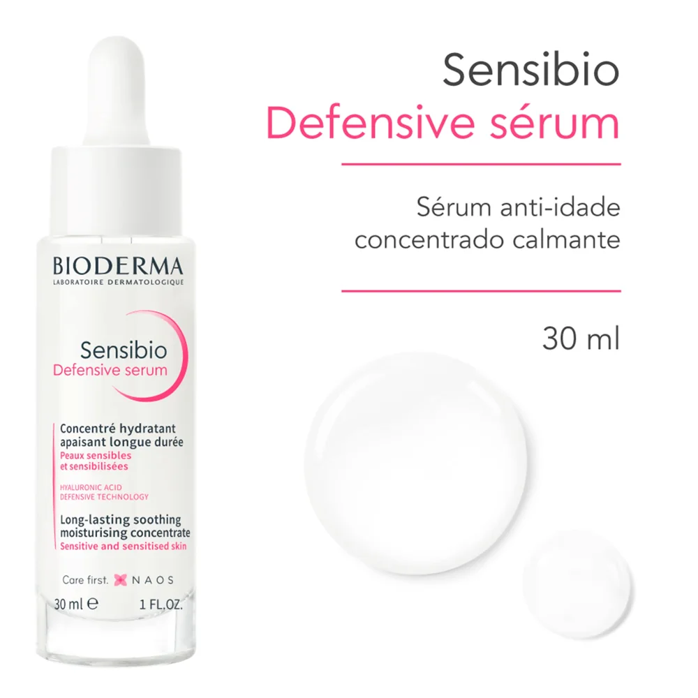 Sérum Facial Bioderma Sensibio Defensive Calmante Anti Idade 30ml