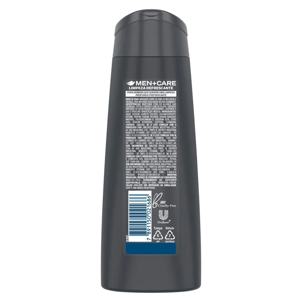 Shampoo Dove  Limpeza Refrescante 400ml