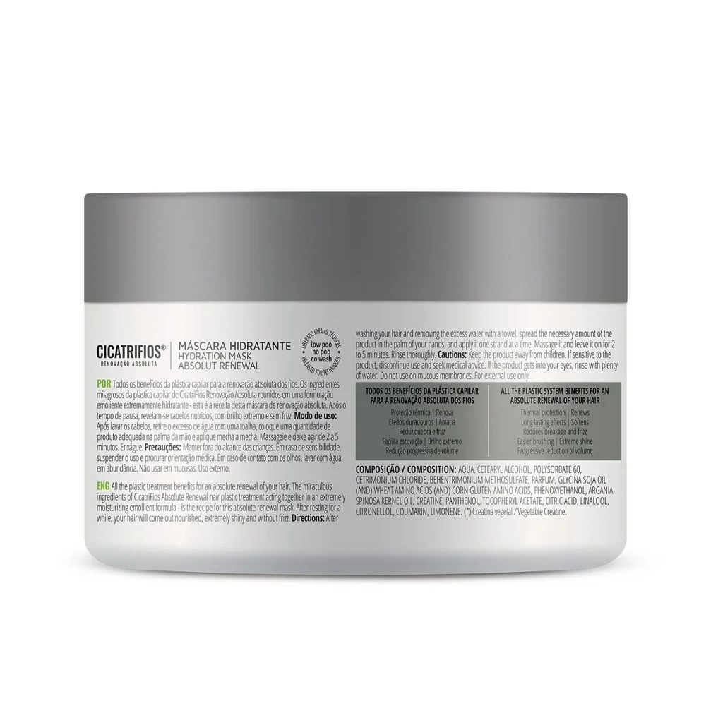 Máscara Capilar Inoar CicatriFios Renovação Absoluta Hidratação 250g