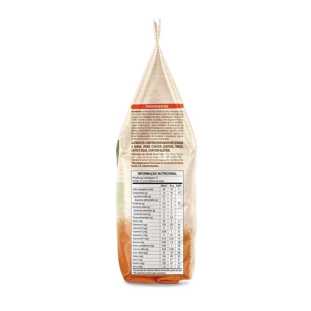 Cereal Infantil Mucilon 5 Cereais +6 meses Sem Adição de Açúcares 180g