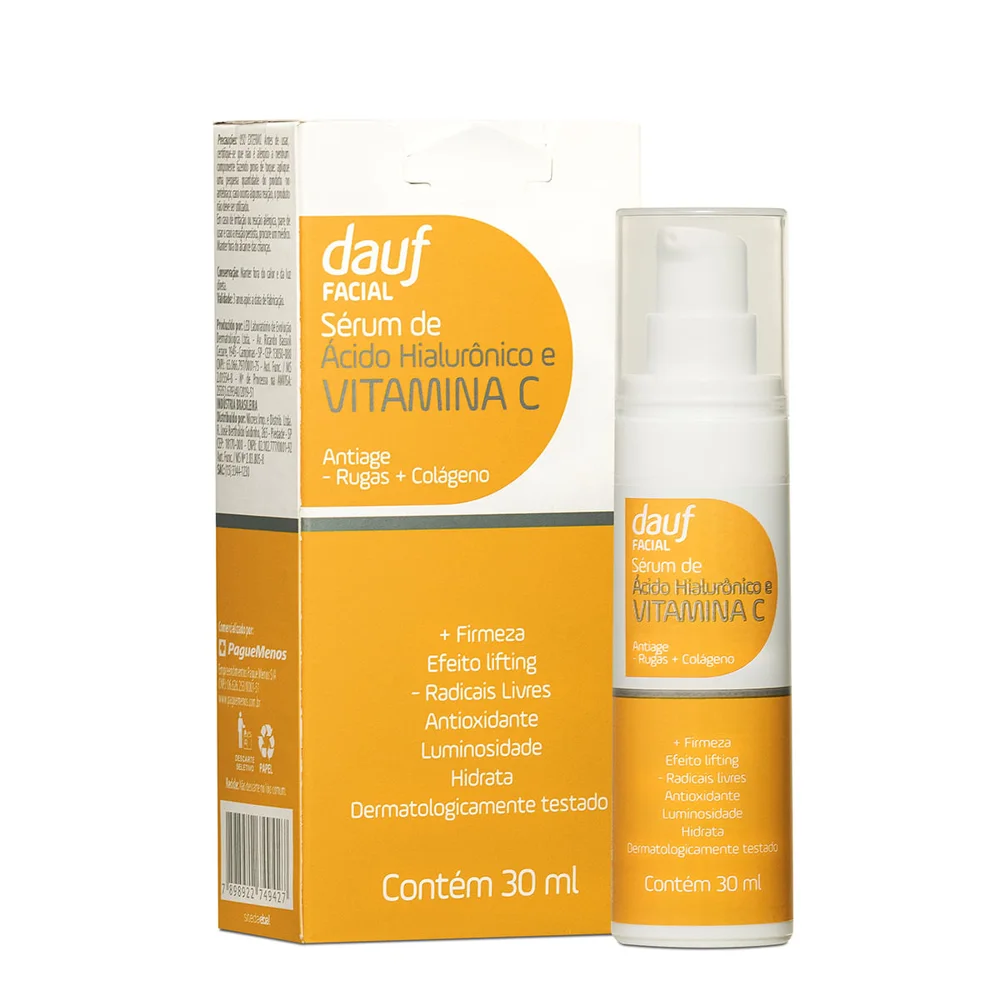 Sérum Dauf De Ácido Hialurônico E Vitamina C Anti-Age 30ml